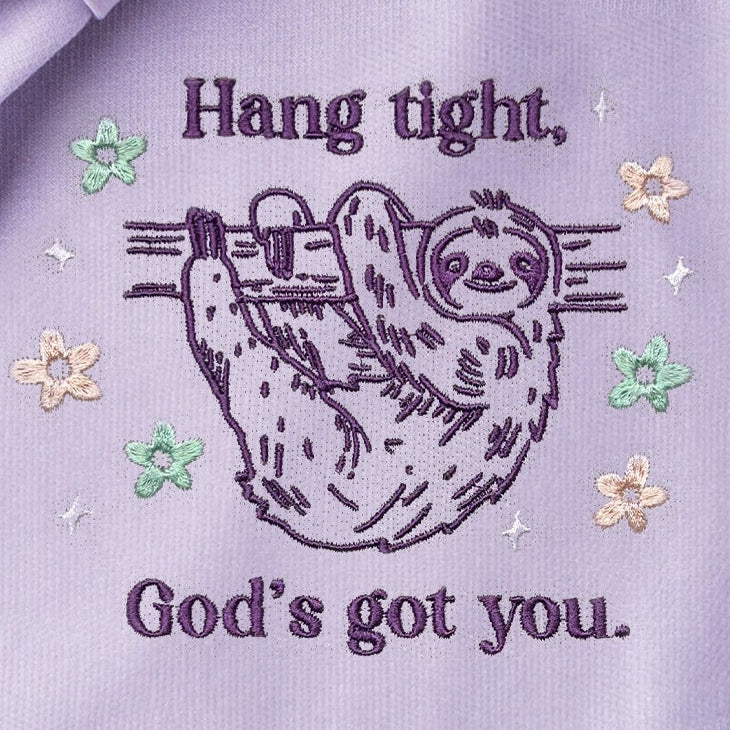 God's Got You Embroidered Crewneck Sweatshirt