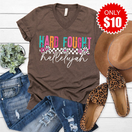 Hard Fought V-Neck - 10