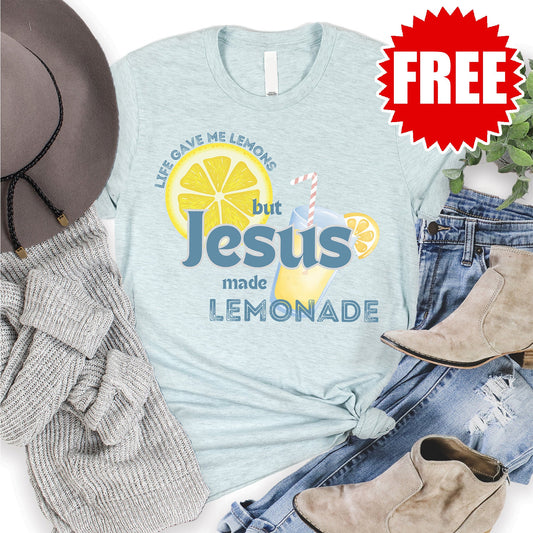 Lemonade Tee - Heather Ice Blue - 0