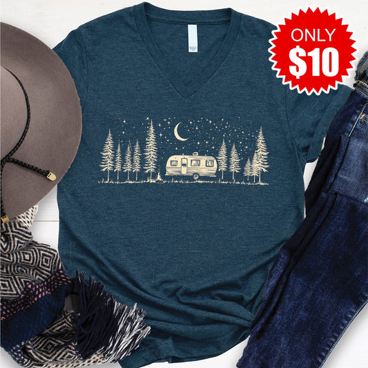 Camping Life V-Neck - 10