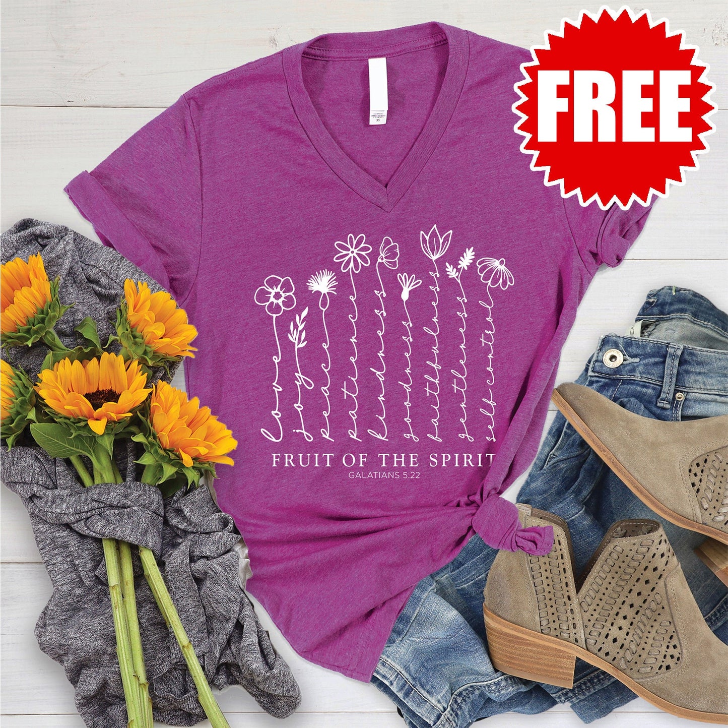 Fruit Of The Spirit V-Neck - 0