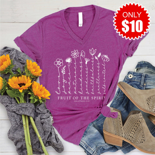 Fruit Of The Spirit V-Neck - 10
