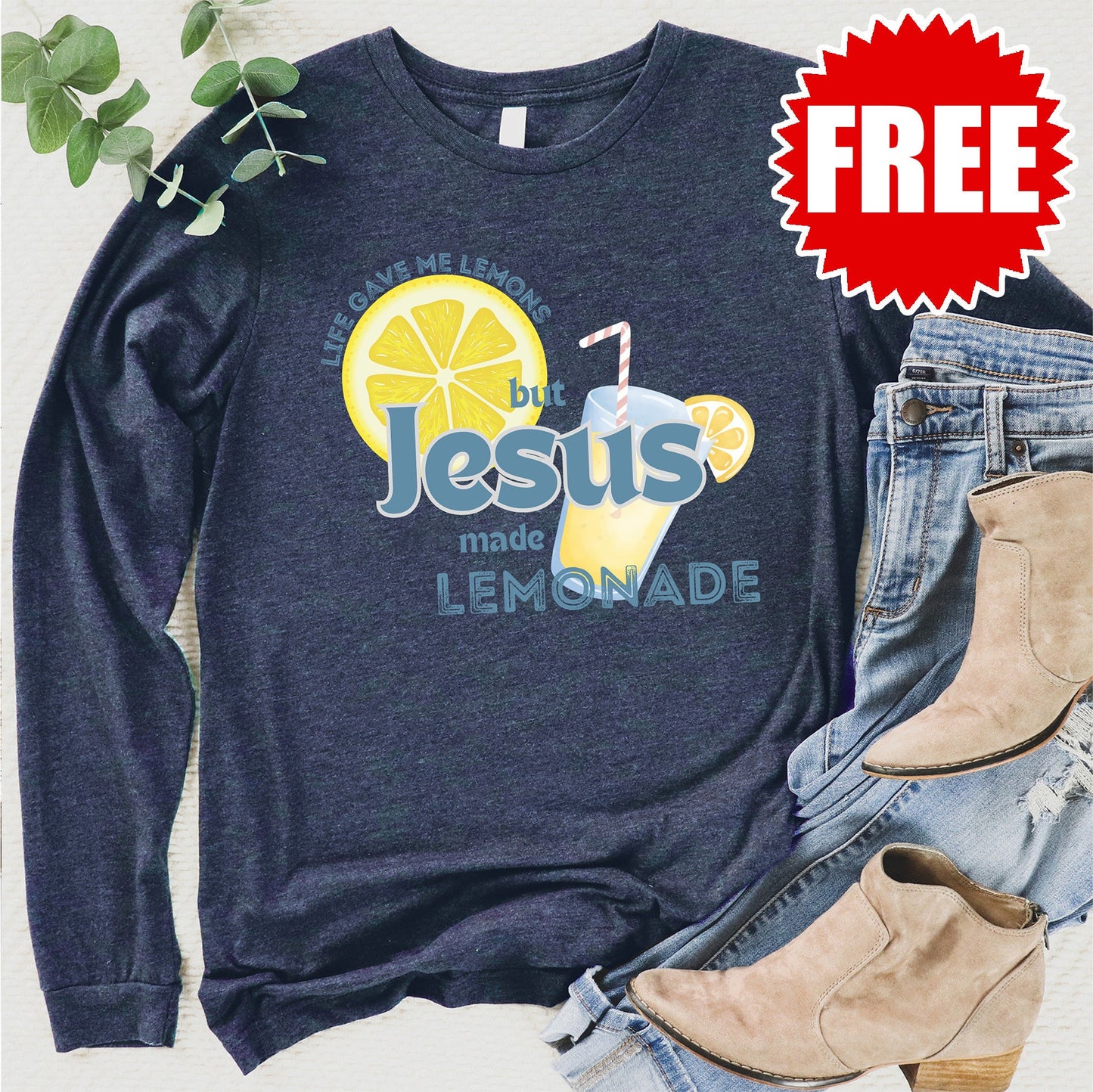 Lemonade Long Sleeve - Heather Navy - 0