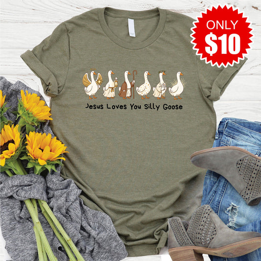Jesus Loves You Silly Goose Tee - 10