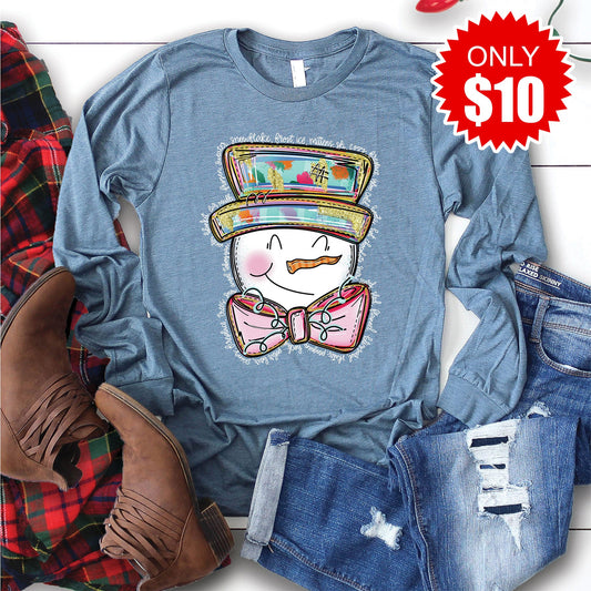 Happy Snowman Long Sleeve - 10