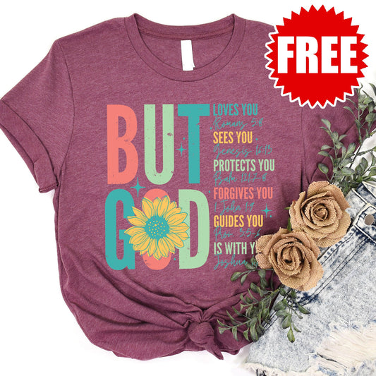 But God Sunflower Tee - 0