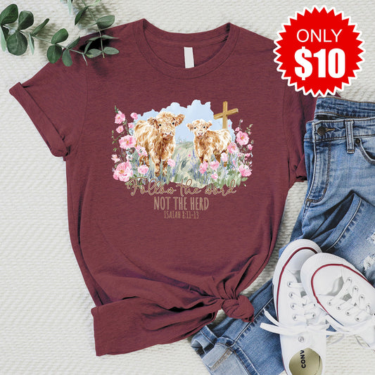 Follow The Word Tee - Heather Cinnamon - 10