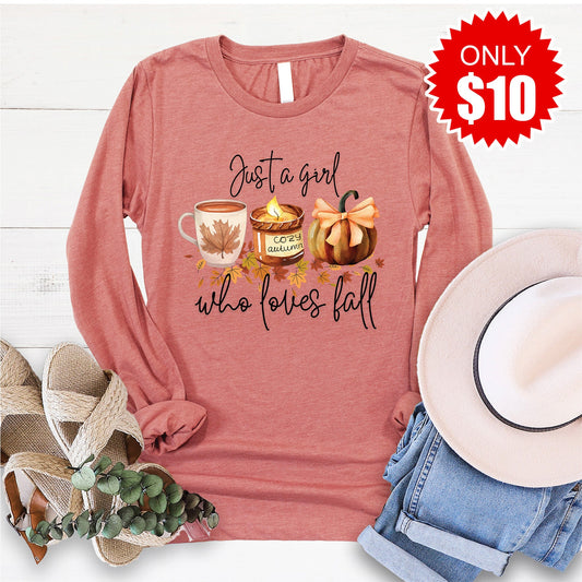Just a Girl Long Sleeve - 10