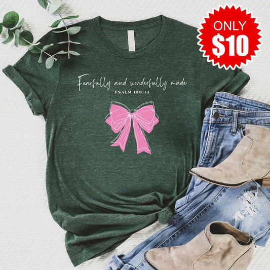 Fearfully and Wonderfully Made Tee - Heather Forest - 10