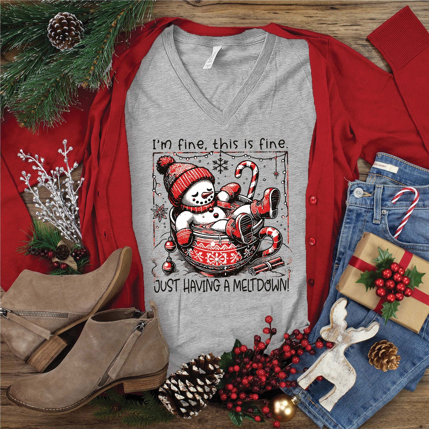 Just Having a Meltdown V-Neck