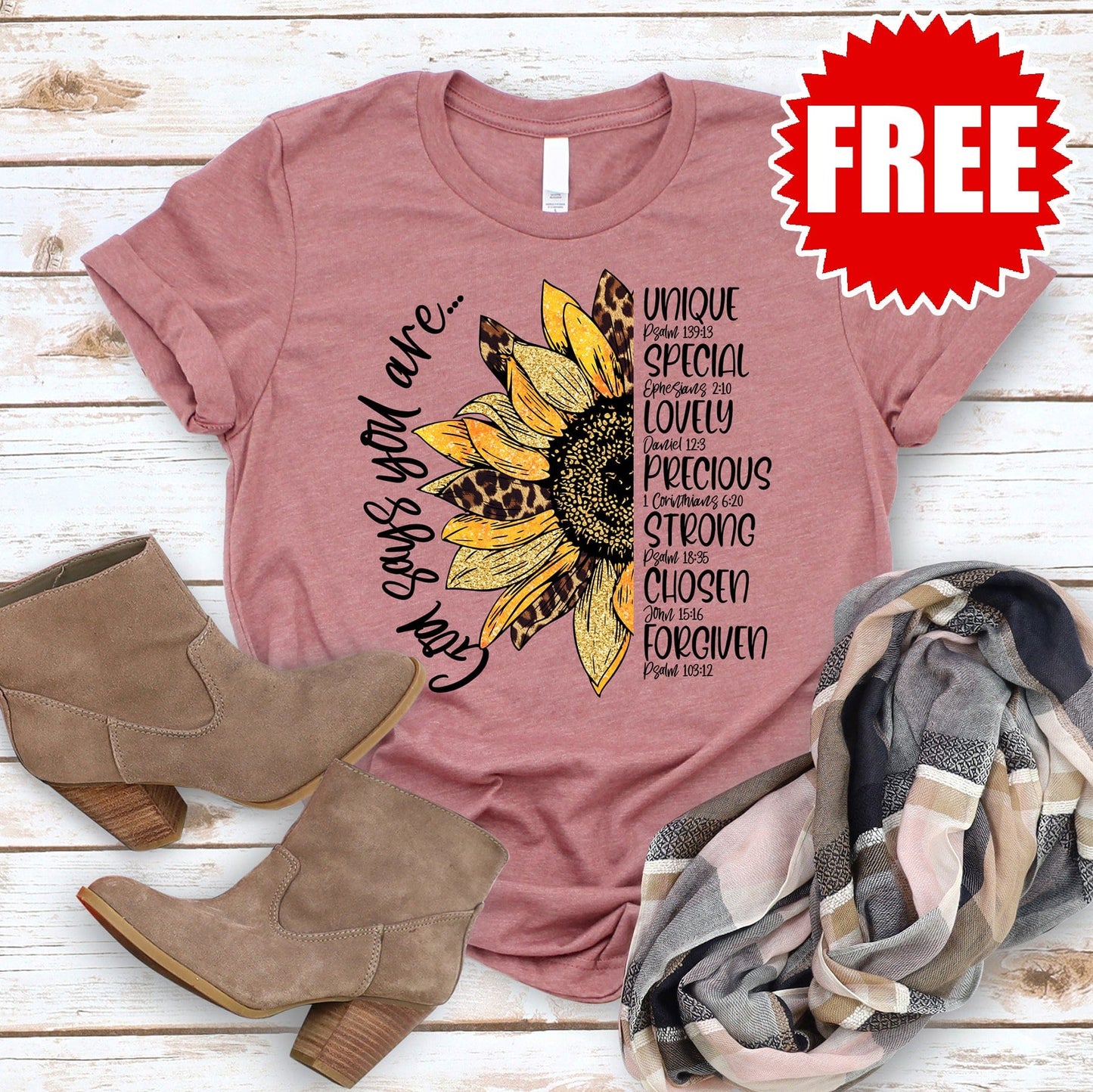 God Says Sunflower Tee - 0