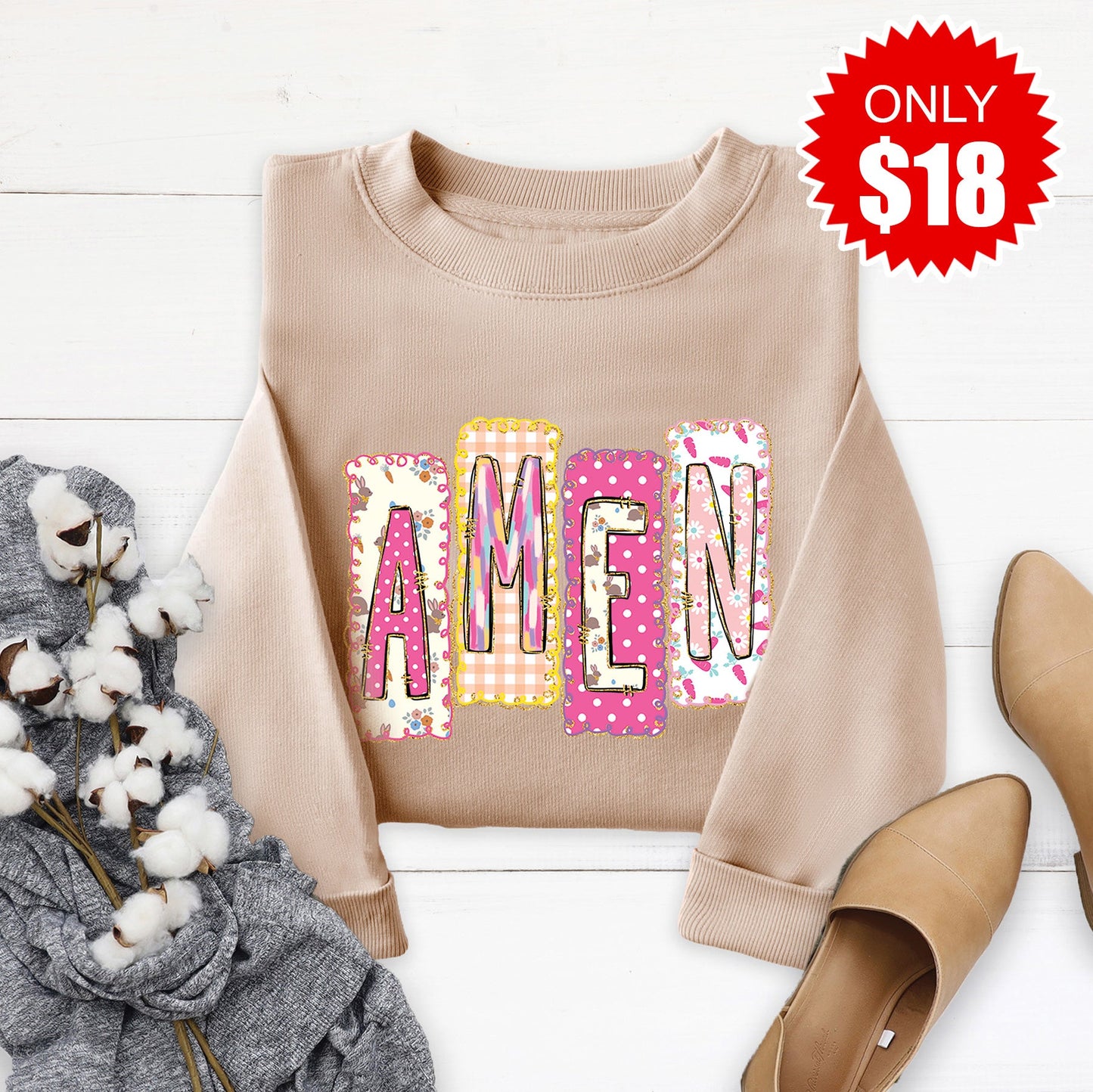 Amen Sweatshirt - Sand - 18