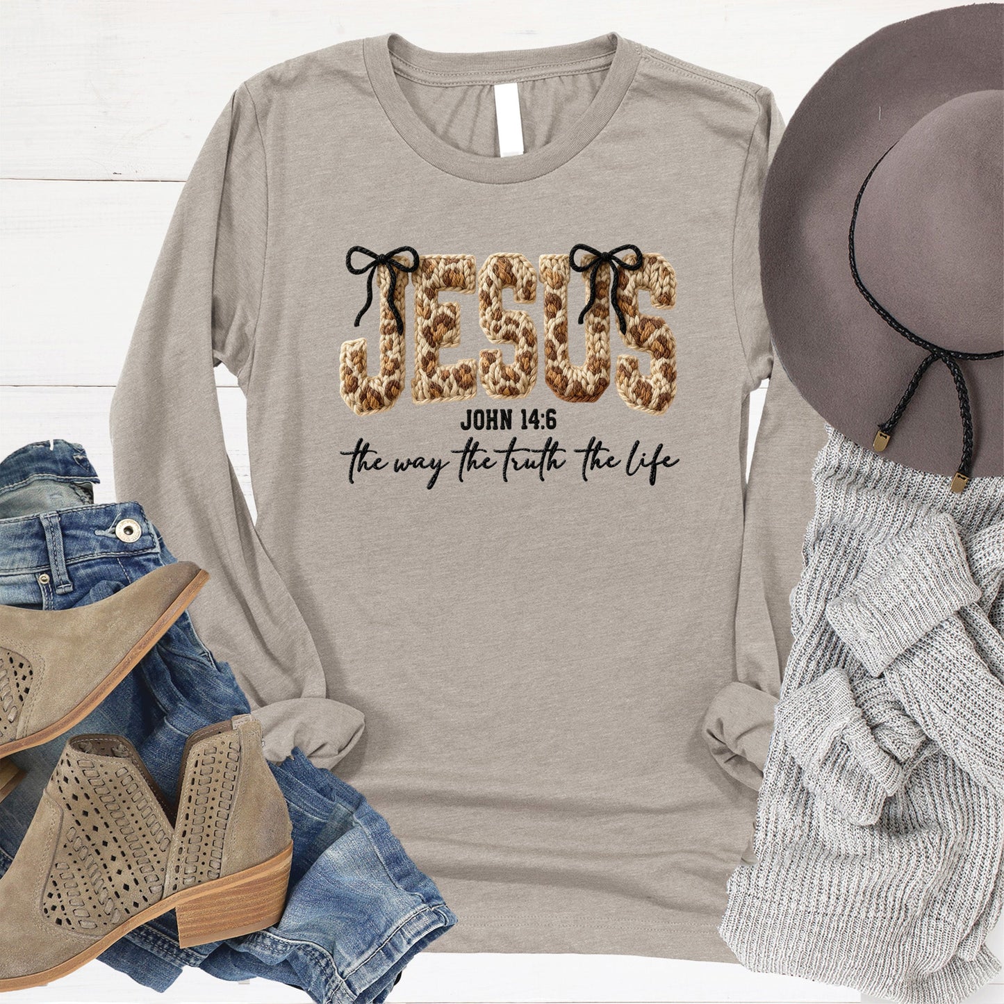 Jesus Way Truth Life Yarn Long Sleeve
