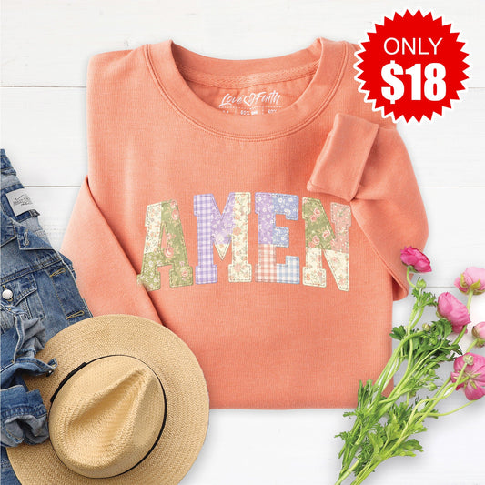 Amen Sweatshirt - Heather Terracotta - 18