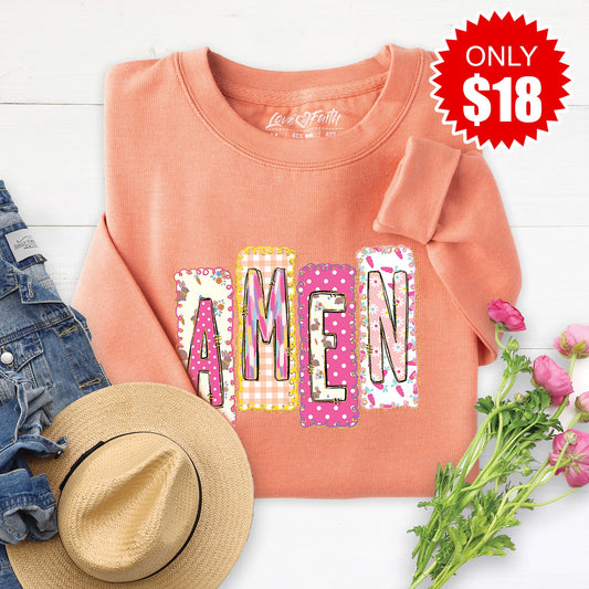Amen Sweatshirt - Heather Terracotta - 18