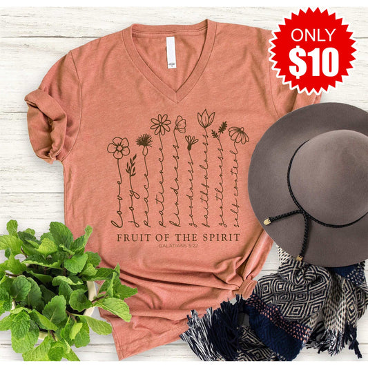 Fruit Of The Spirit V-Neck - 10
