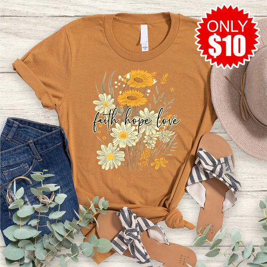 Faith Hope Love Tee - 10