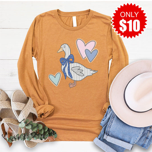 Goose Long Sleeve - Heather Toast - 10