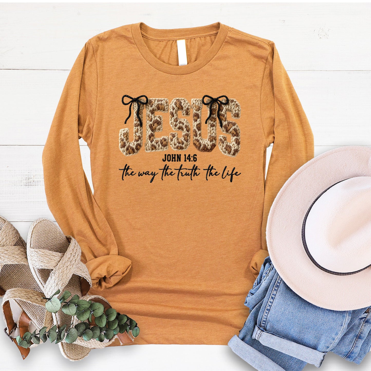 Jesus Way Truth Life Yarn Long Sleeve