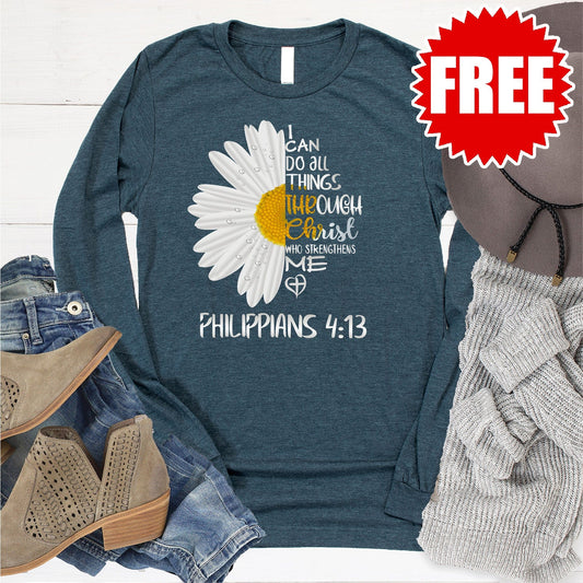 I Can Do All Things Daisy Long Sleeve - 0