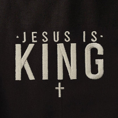 Embroidered Jesus is King Sweatshirt - 18