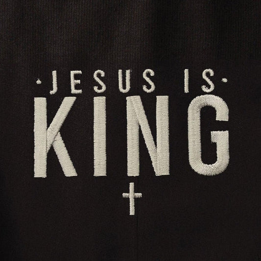 Embroidered Jesus is King Sweatshirt - 18