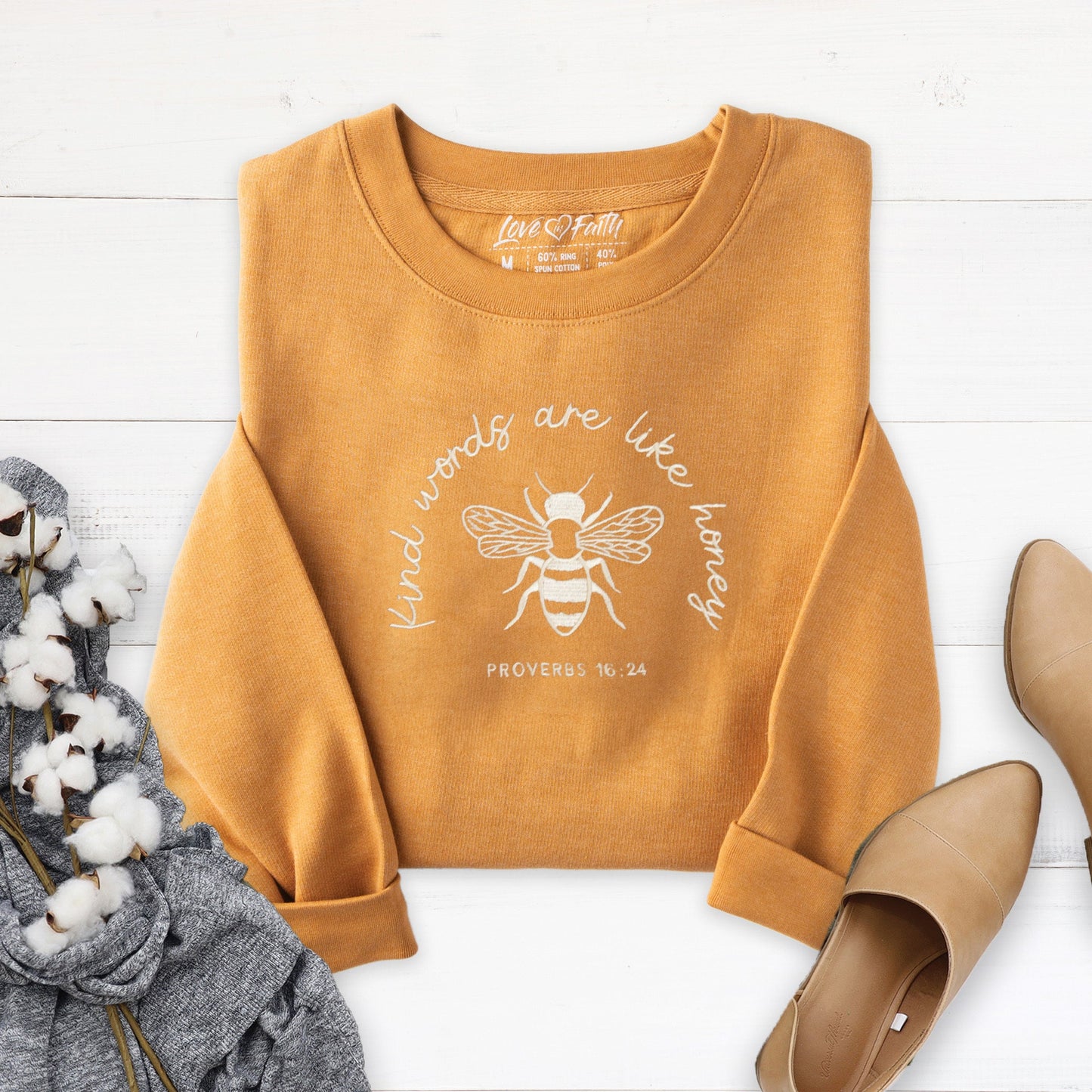 Kind Words Embroidered Crewneck Sweatshirt