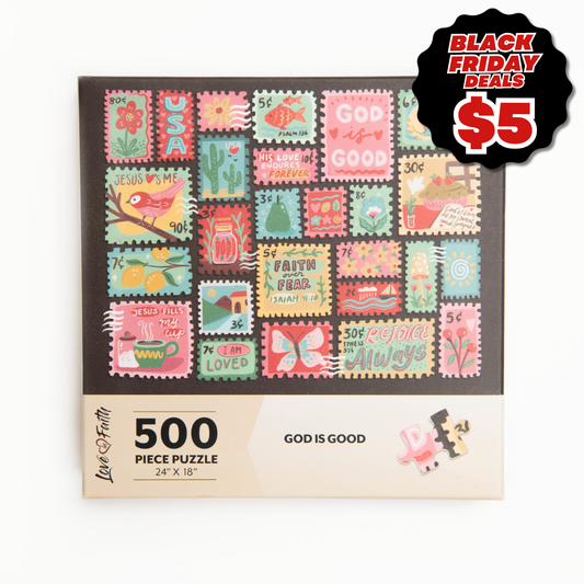 God is Good Stamps - 500pc Puzzle