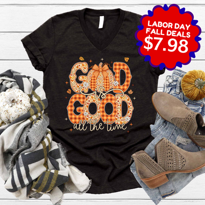 God is Good Fall V-Neck