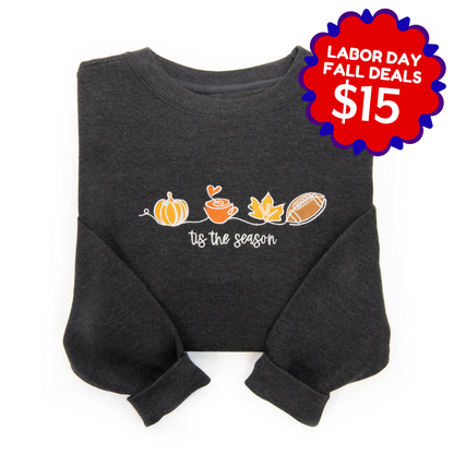 Embroidered Tis the Season Sweatshirt