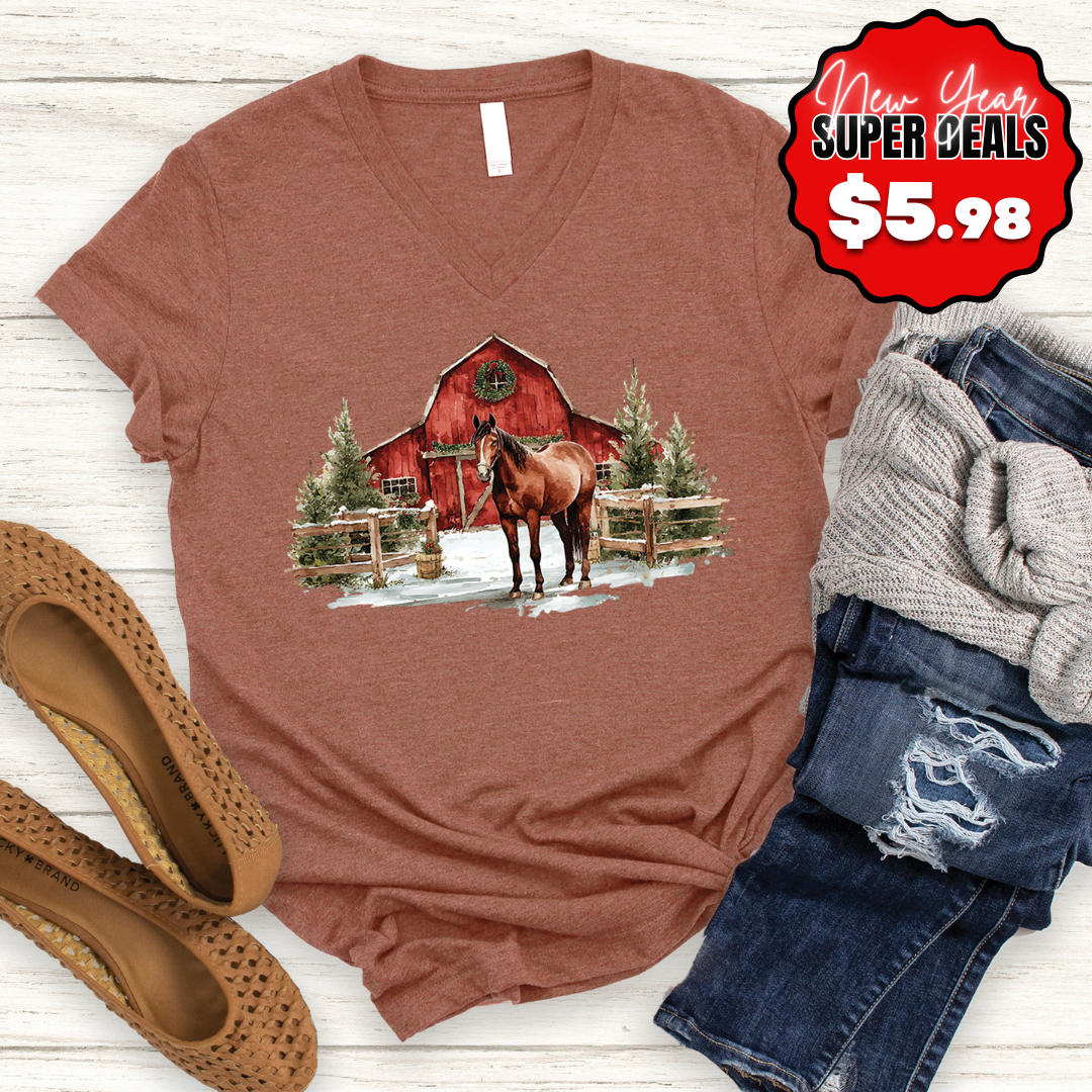 Horse Barn V-Neck