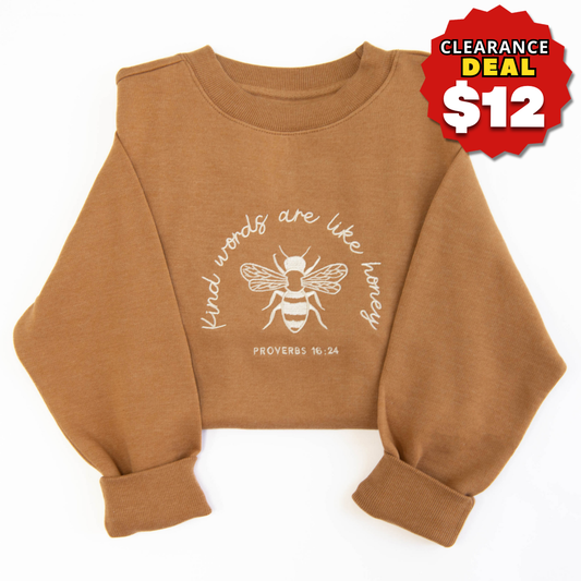 Kind Words Embroidered Crewneck Sweatshirt
