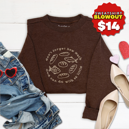 Fishes and Loaves Embroidered Crewneck Sweatshirt