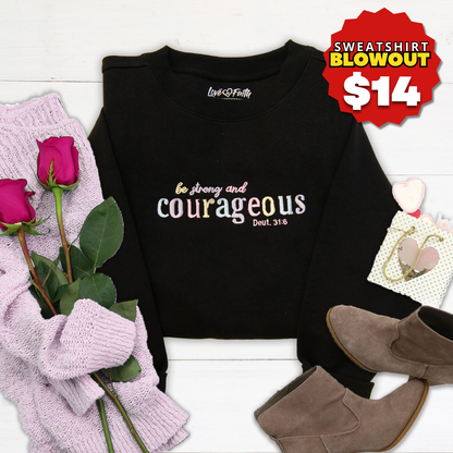 Courageous Embroidered Crewneck Sweatshirt