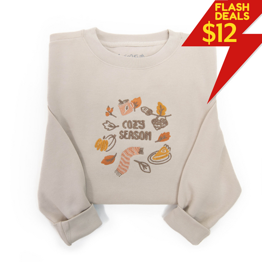 Embroidered Cozy Season Sweatshirt