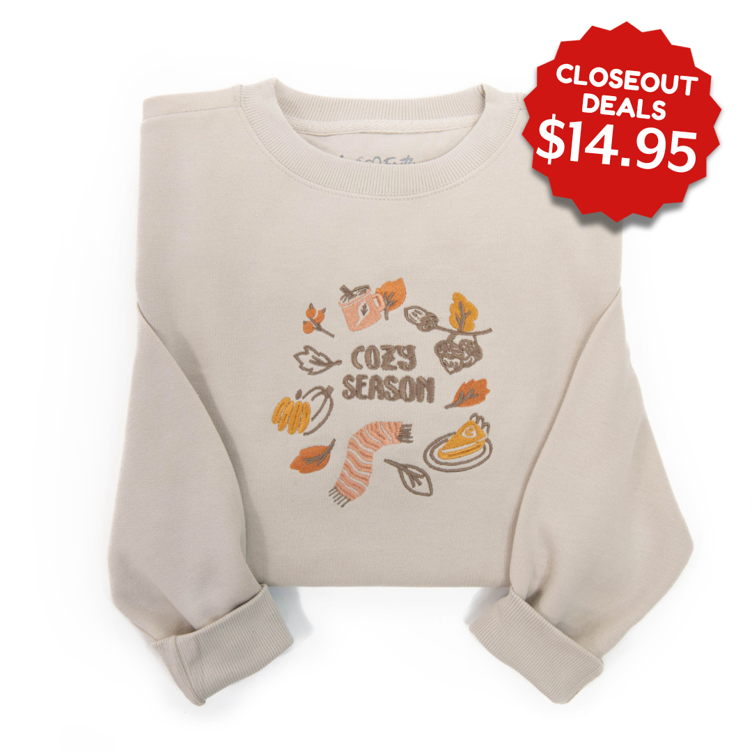 Embroidered Cozy Season Sweatshirt