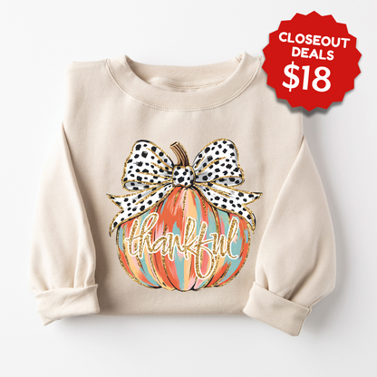 Glitter Pumpkin Sweatshirt