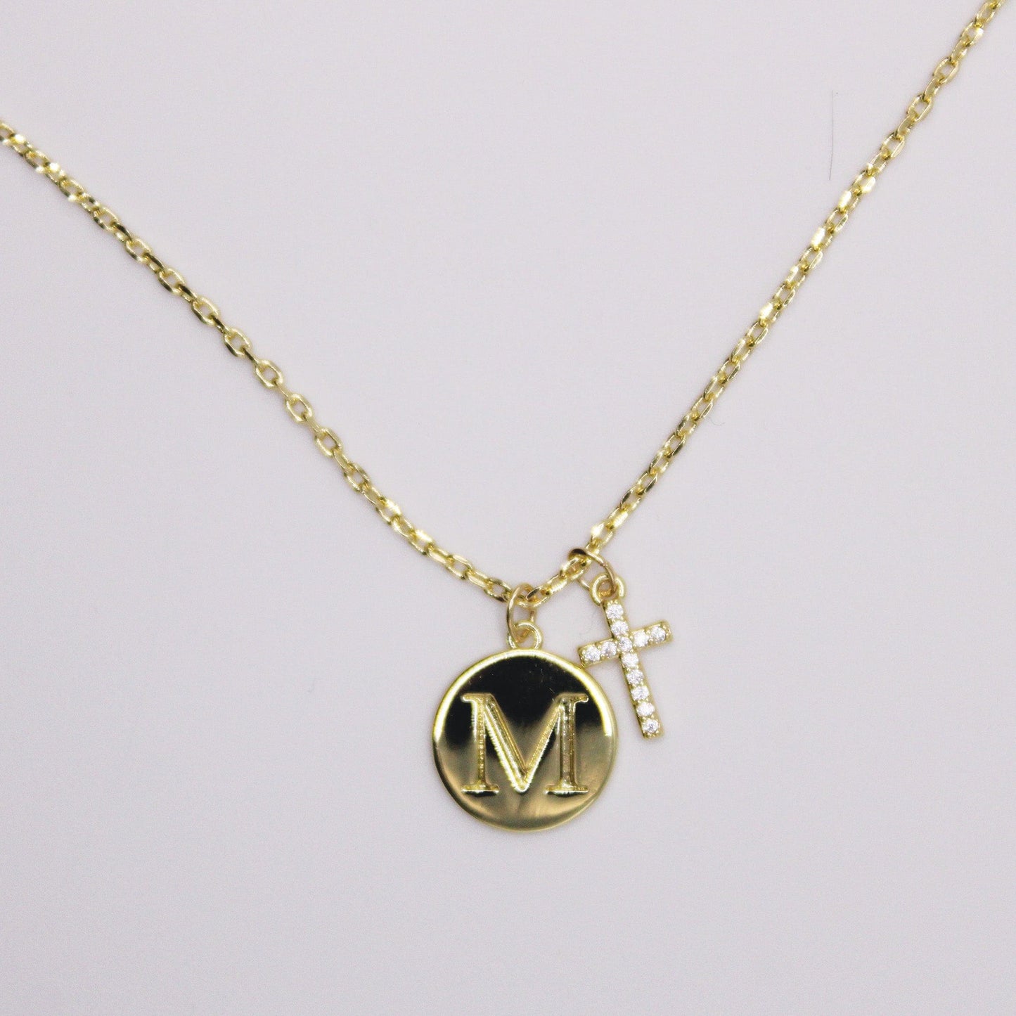 Initial Cross Gold Necklace (Copy)