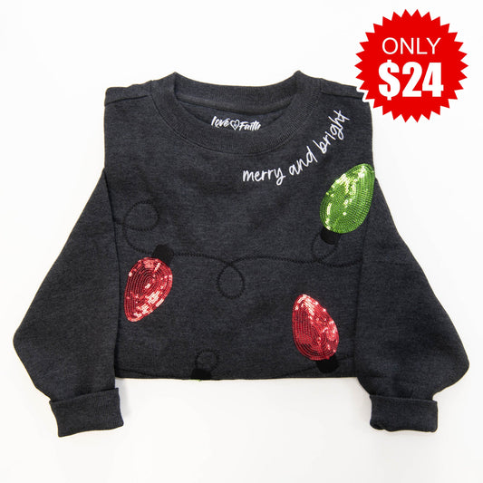 Embellished Merry and Bright Sweatshirt - 24