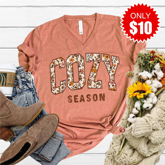 Cozy Season V-Neck - 10