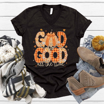 God is Good Fall V-Neck