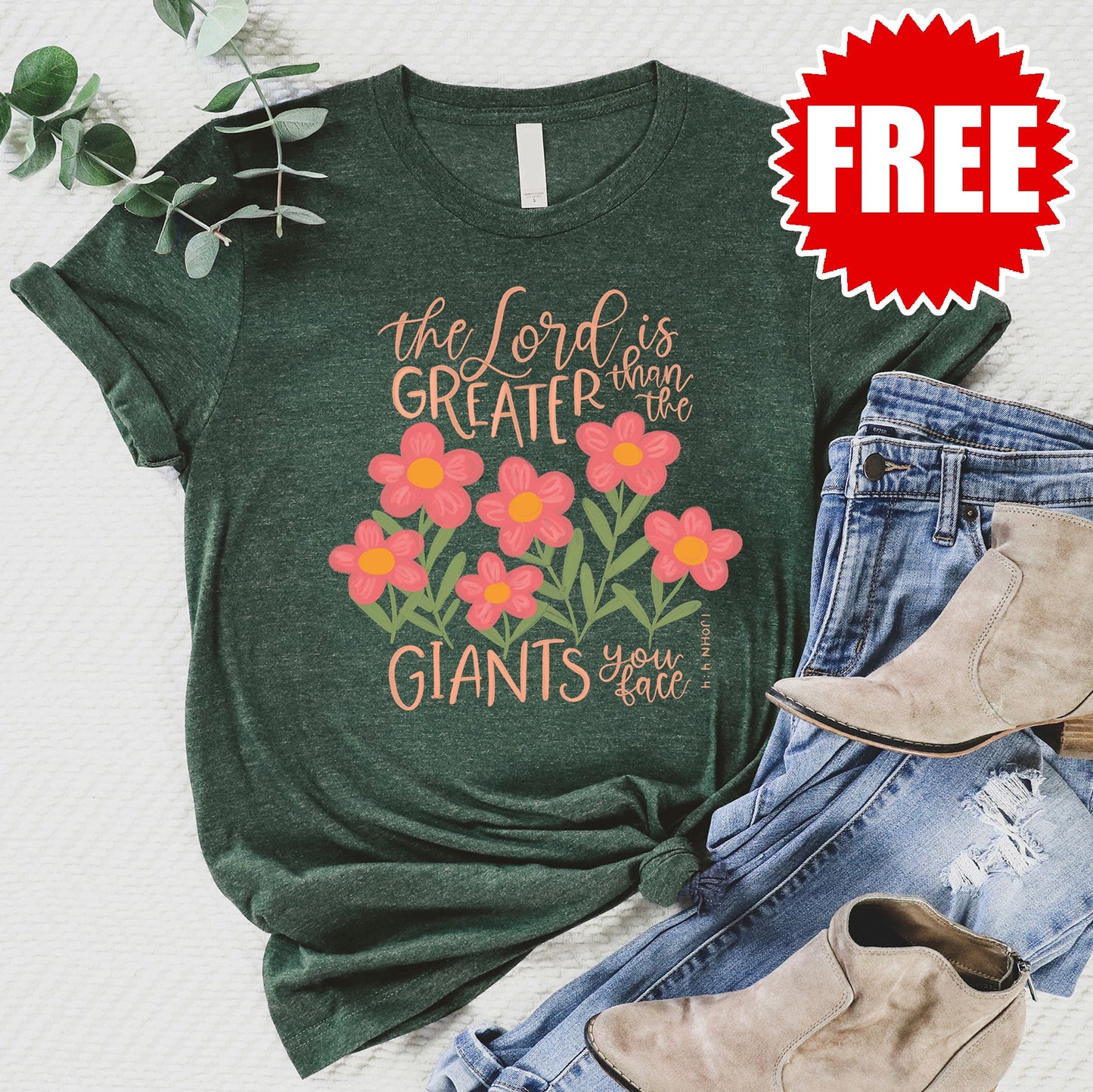 Greater Than The Giants Tee - 0