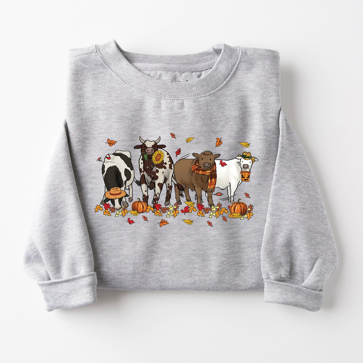 Cows Pumpkins Sweatshirt