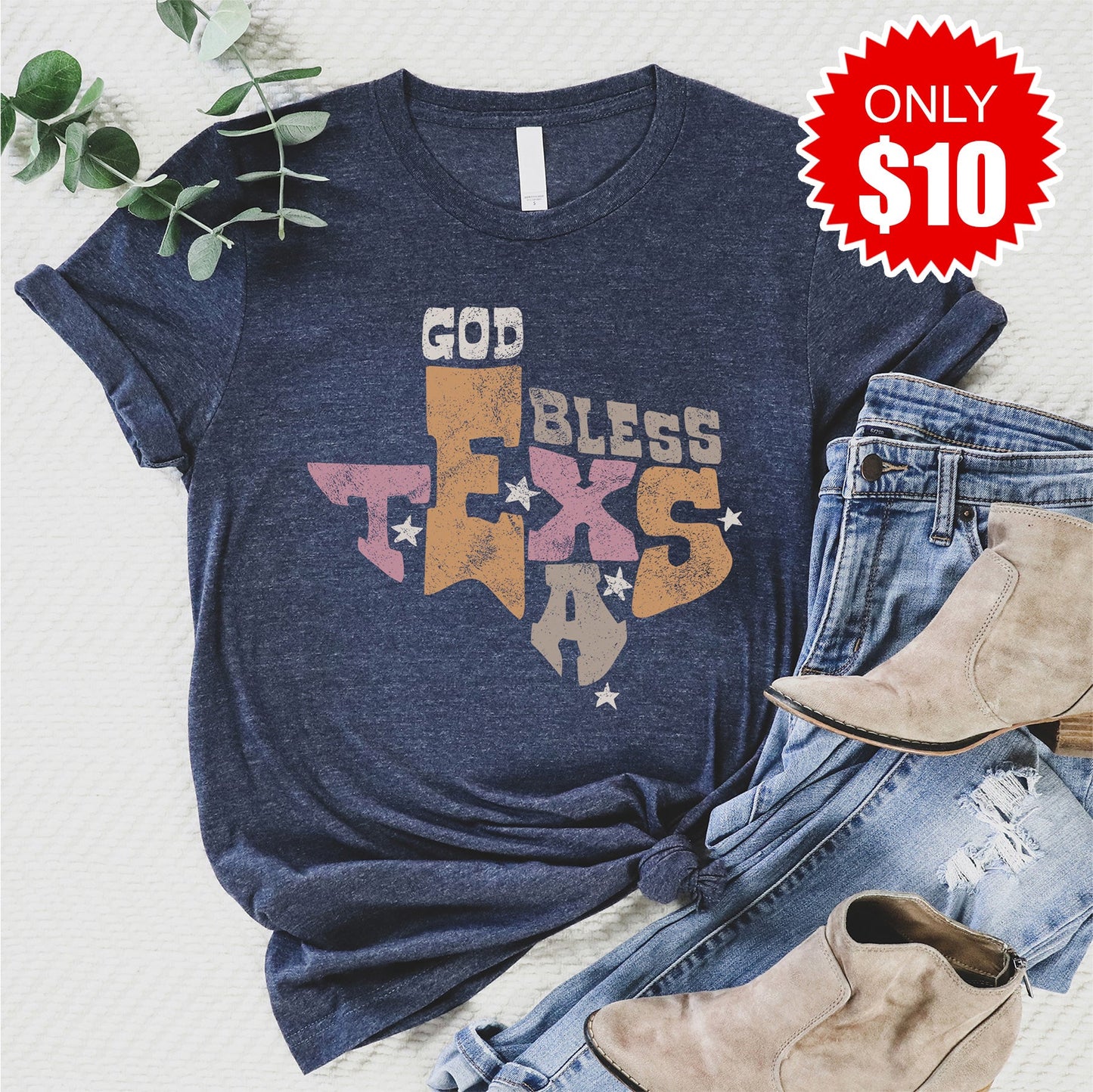 God Bless Texas Tee - 10