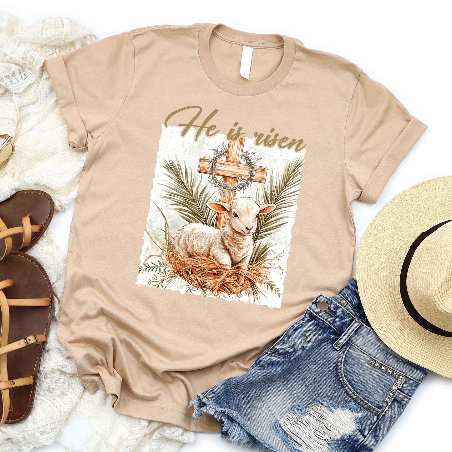 He Is Risen Tee