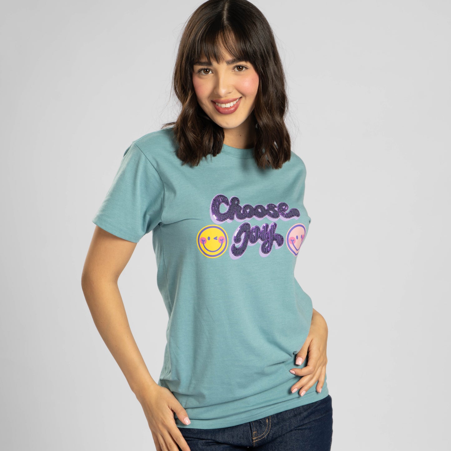 Choose Joy Sequin Tee