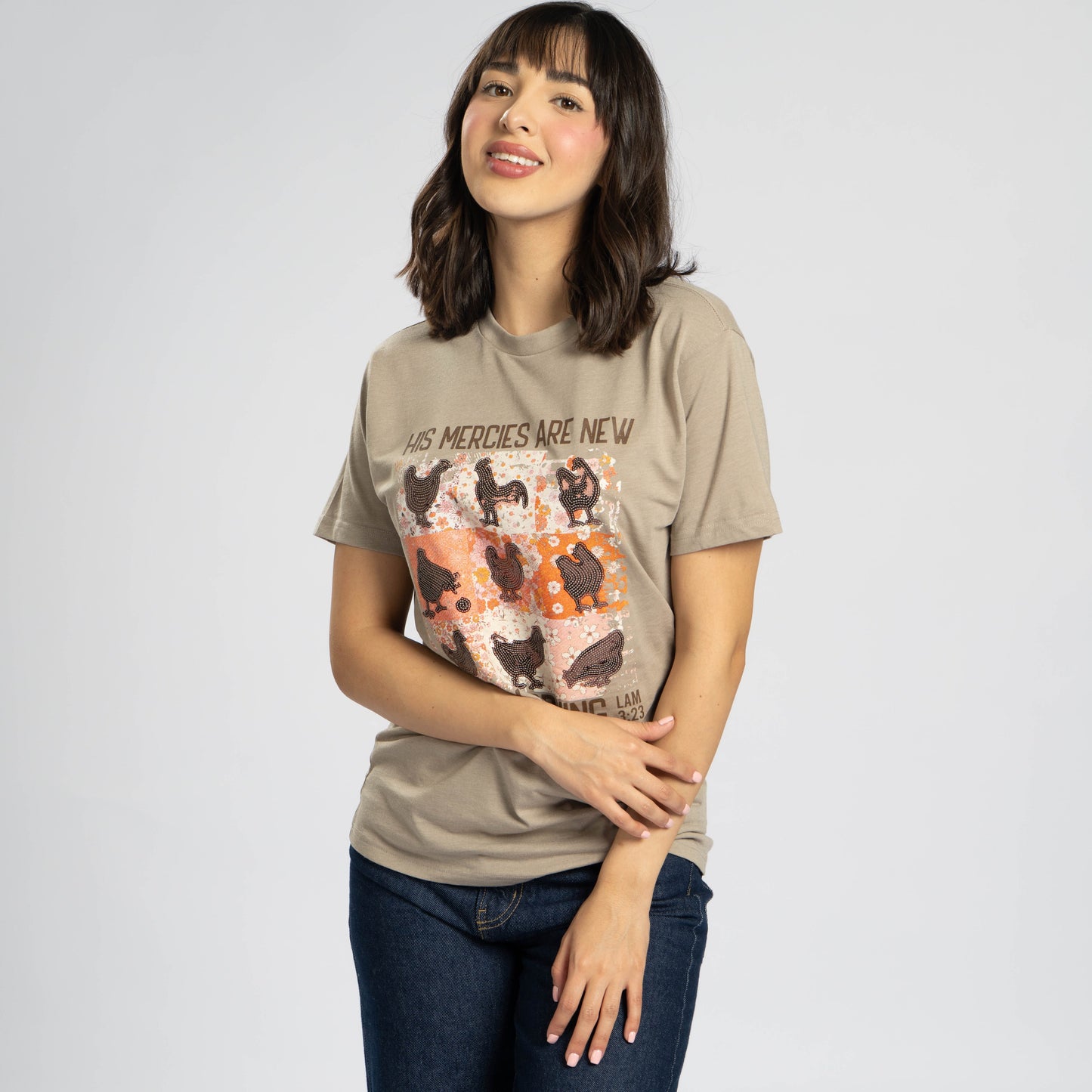 His Mercies Are New Sequin Tee