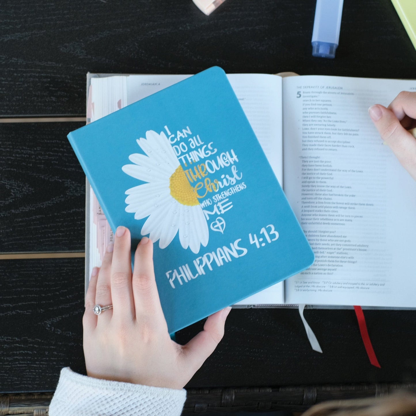 I Can Do All Things Daisy Journal