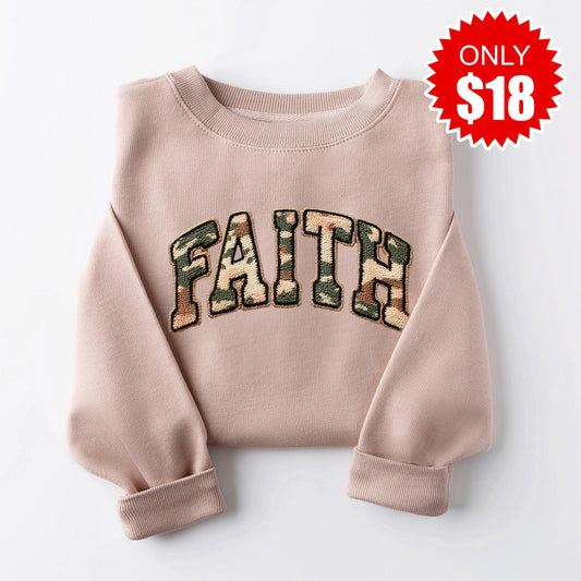 Faith Chenille Sweatshirt - Heather Pink Gravel - 18