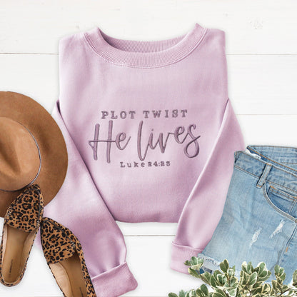 Embroidered Plot Twist Sweatshirt